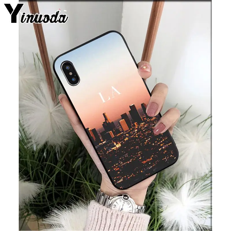 Yinuoda дорожный Мягкий чехол из ТПУ для iPhone X XS MAX 6 6S 7 7plus 8 8Plus 5 5S XR 11 11pro max - Цвет: A11