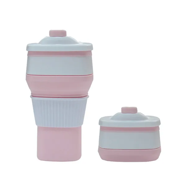 Складная кружка Faltbare дорожная чашка Silikon Tee Kaffeetasse Wiederverwendbare Falten 300 мл DE