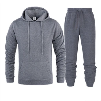 

Winter Hoodies Men Sets Fashion Autumn Spring Sporting Suit Sweatshirt +Sweatpants Mens Clothing 2 Pieces Sets Tracksuit