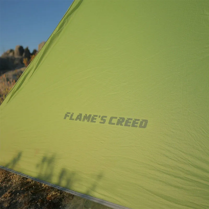FLAME'S CREED Oudoor Сверхлегкий кемпинговый тент 1 человек профессиональный 15D/20D нейлоновый силиконовый бесшумный тент легкий кемпинговый снаряжение