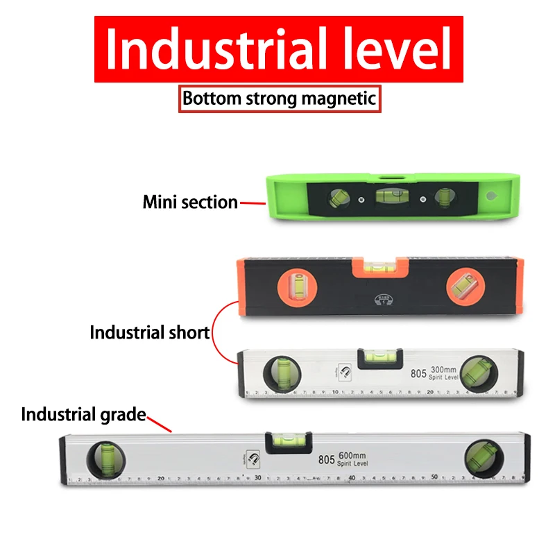 Высокий точный спиртовой уровень Магнитный высокий подшипник линейка рычаг пузырьки ржавчины горизонтальная линейка спиртовой уровень баланс линейка