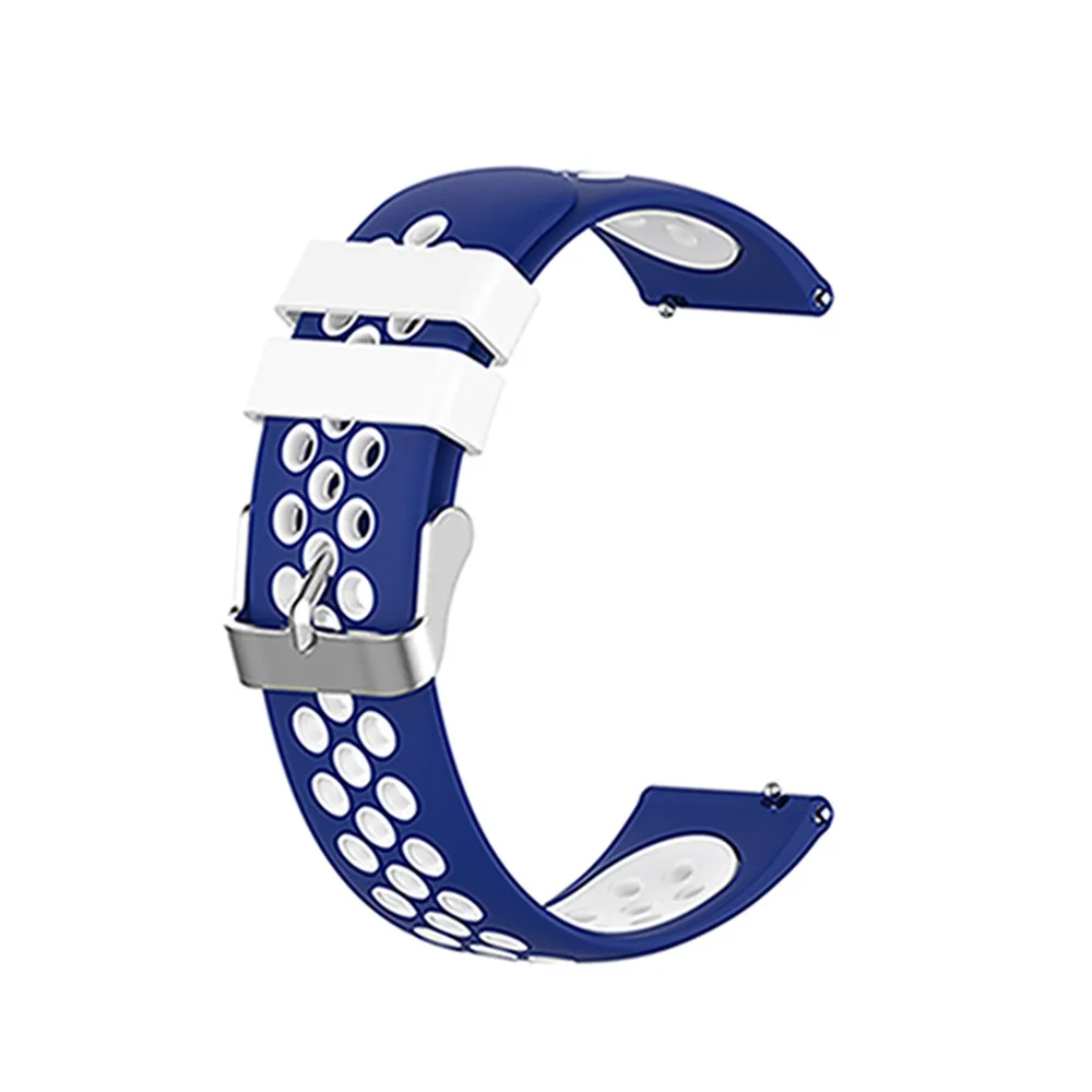 22 мм силиконовый браслет для huawei Watch GT для Ticwatch pro/E2/S2 для samsung/Asus/LG/Garmin Смарт часы ремешок браслет - Цвет: 1