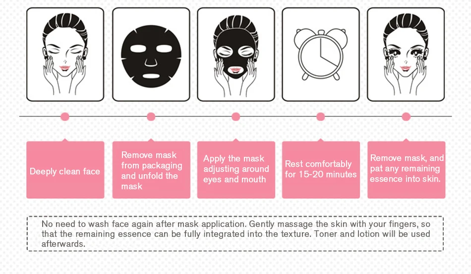 Cotton Material And Herbal Ingredient Sexy Black Mask