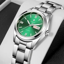 WWOOR New Watch Women Stainless Steel Quartz Watches Lady Top Brand Luxury Fashion Clock Simple Wrist Watch Relogio Feminino