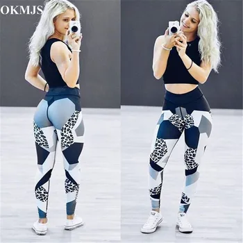 

Women Trousers High Waist Leopard Print Sexy Slim Fit Elastic Leggings For Woman Workout Skinny Fitness Yo ga Sporting leggins