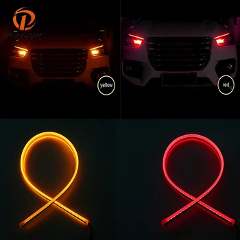 

POSSBAY Car Turn Signal Lamps Sequential Slim Flowing Flexible LED Strip Lights Waterproof DRL Daytime Running Light Lamp