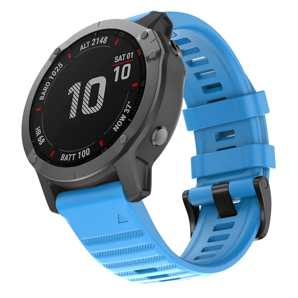 Ремешок для часов QuickFit 22 мм 26 мм для Garmin Fenix 6 6X Pro/5 5X Plus 3 3HR силиконовый ремешок Fenix6 Fenix5 часы Easyfit