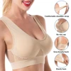 Top selling Bras Plus Size 5XL Seamless Bra Sexy Wire Free Top Lingerie Breathable BH Women deep v-neck backless body sexy bra ► Photo 1/6