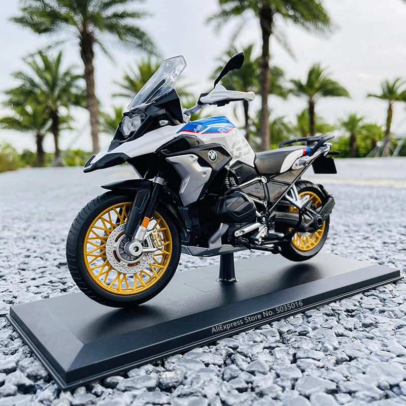Maisto 1:12 BMW R 1250 GS With base alloy off-road motorcycle genuine authorized die-casting model toy car collection gift 3
