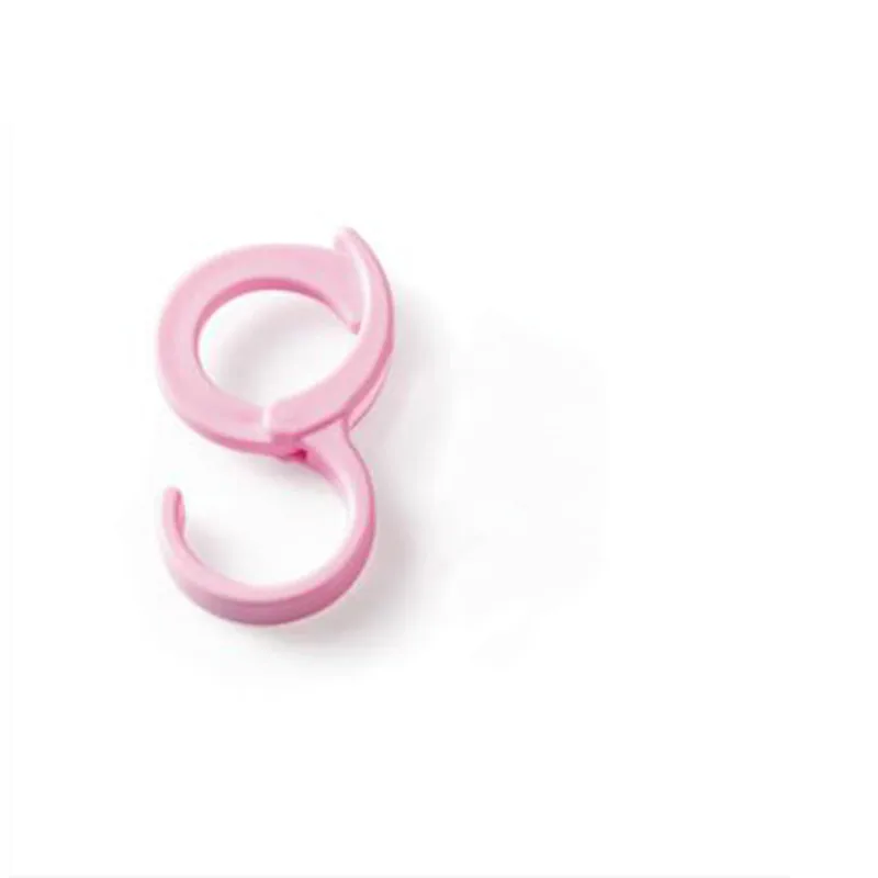 pink S-образные Крючки Многоцелевой Тип карты крюк замок крючок шкаф бесшовный мешок крючок подвесной креативный S Крючки одежда сумка вешалка - Цвет: pink