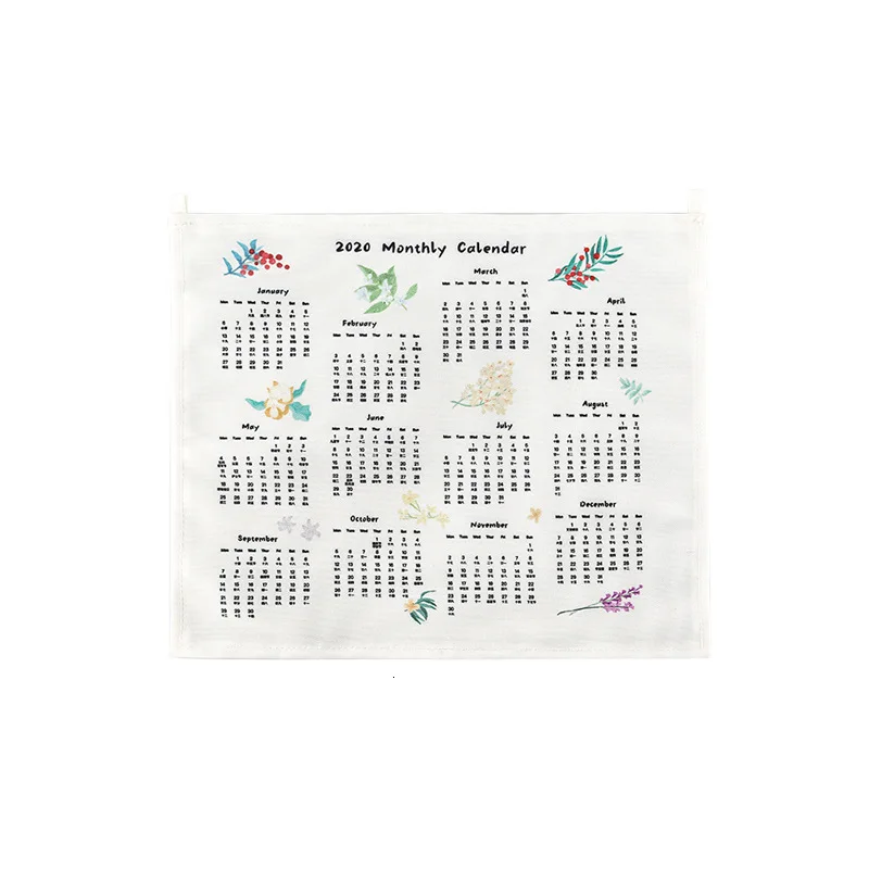 Креативный персональный холст настенный календарь лаконичный стиль домашнее искусство милые канцелярские принадлежности