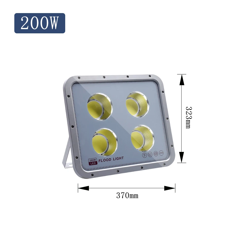 thumbnail image 1 of Proyector LED 100W 200W 600W Reflector de luz exterior Iluminación de pared exterior Foco impermeable IP65 AC110V AC220V, 1 of 5