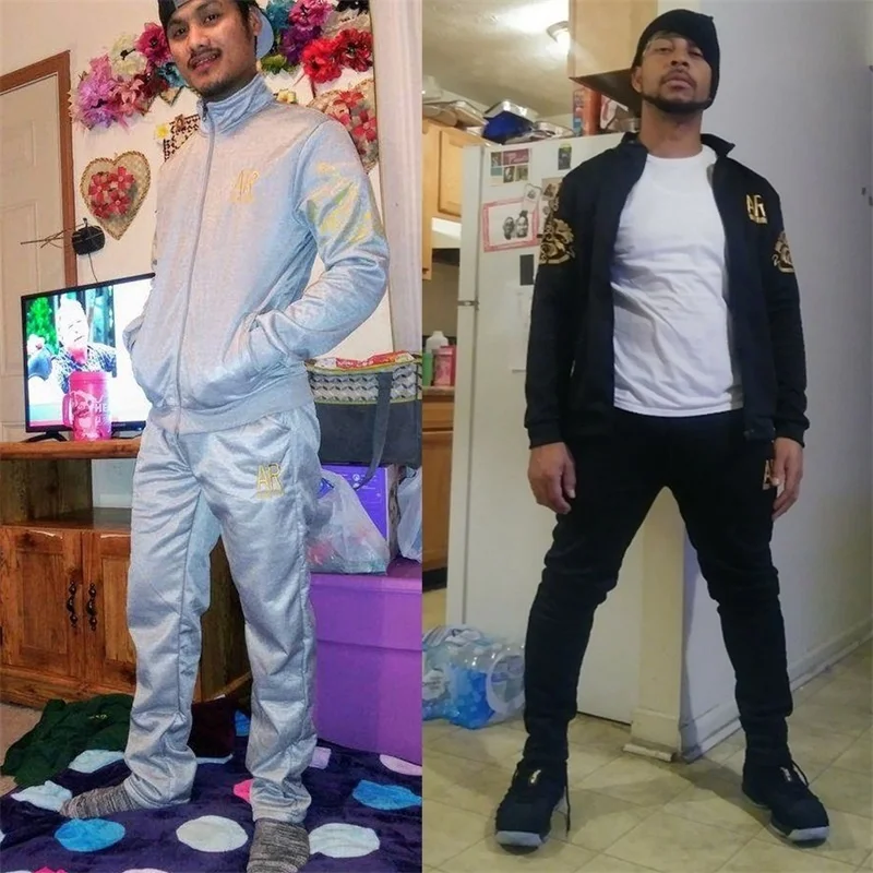 Najtaniej Rozmiar ue dres męski zestaw do biegania sport odzież sportowa mężczyzna 2 sztuk bluza + spodnie męskie odzież Chandal Hombre Plus rozmiar