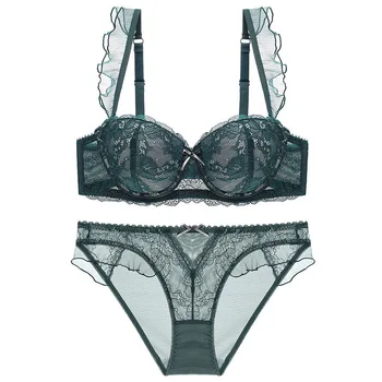 

Lace Bra Sets For Women Small Breast Gathered Bra Sets Push Up Brasserie Sets Sexy Lace Brand Lingerie Sets Intimates Sets New