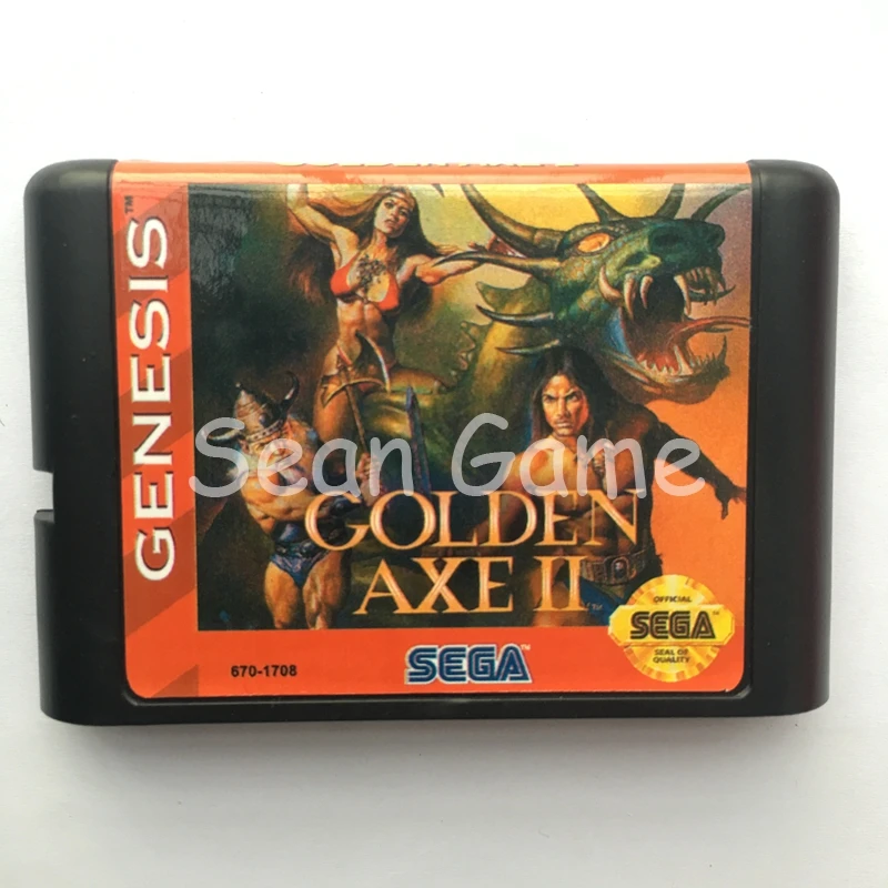 16 бит sega MD Game Golden Axe II/Wonder Boy III/Shadowrun/Gargoyles карта для sega Megadrive Genesis картридж для видеоконсоли - Цвет: Golden Axe II