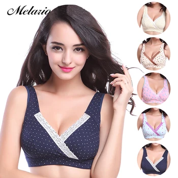 

Melarion Breast Feeding Maternity Nursing Bra sleep bra for nursing pregnant women Breastfeeding cotton Wire free Bras underwear