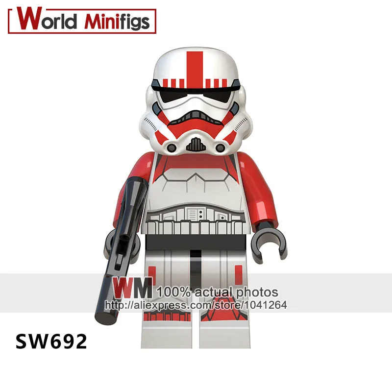 Одноступенчатый блок Mimban Imperial Patrol Swamp Star Corps Imperial Red Clone Shock Troopers - Цвет: Тёмно-синий