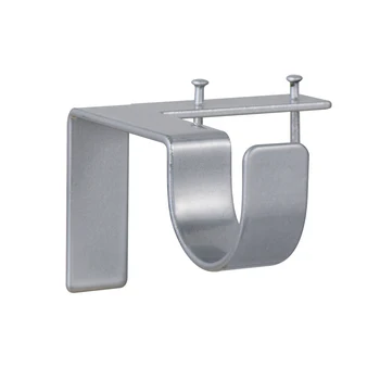 

Fixed Clip Curtain Rod Brackets Shower Curtain Pole Bracket Portable Hanging Rack Hook Single Hang Home DIY High Quality
