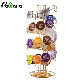 

Universal 360-degree Rotation Capsule Rack Coffee Pod Holder K Pod Display Stand Holder for NESPRESSO /CAFFITALY / DOLCE GUSTO