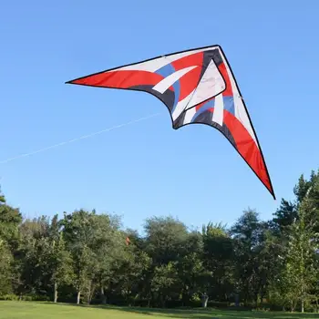 

Multicolor Triangle Kite Polyester Fabric Hard-winged Kite Outdoor Fun Flying Toys For Children Stunt Kite Surf With 30m Line