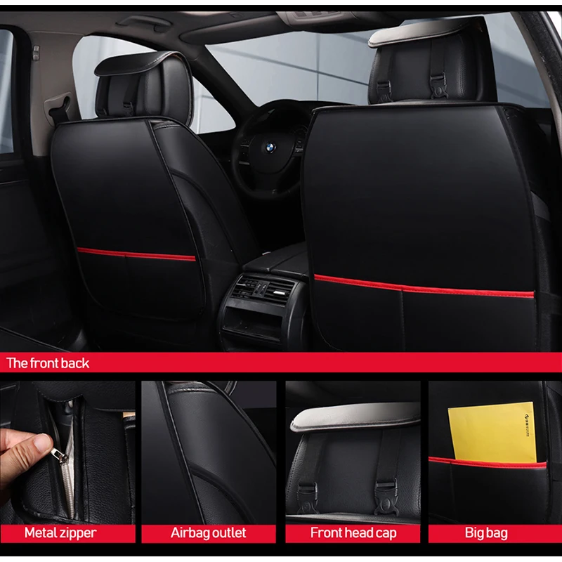 Автомобильный чехол на сиденье из искусственной кожи для haval h6 h5 f7 geely mk smart fortwo 451
