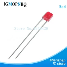 100 шт./лот 2X3X4 квадратный светодиодный красный светильник светодиод 2*3*4 мм светодиодный лазерный диод