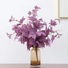 

1PCS Home Decor Artificial Ivy Leaf Garland Plants Vine Fake Foliage Artificial Maple Leaves for Weddings Party and Decorating