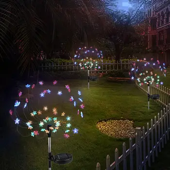 

Solar Energy Creative Star Fairy Bouquet Dandelion Lights Star Firework String Light Star Solar Fairy Light New Year Festival