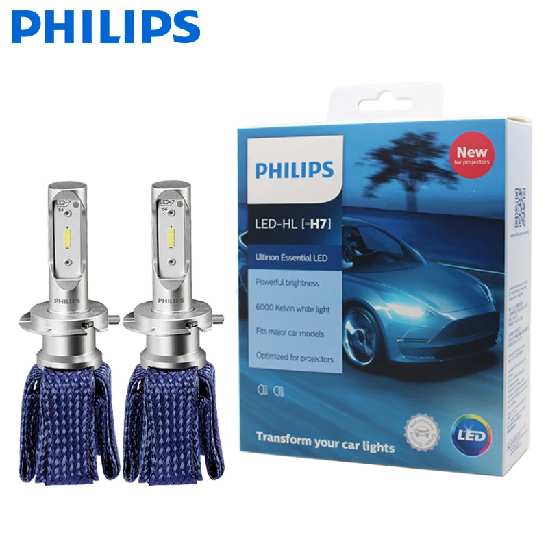 Pålidelig vagabond Festival 2X Philips Ultinon Essential LED Kit 6000K 12V H7 Headlight 100% More  Brightness Car LED Genuine Lamps Original Bulbs 11972UEX2|Car Headlight  Bulbs(LED)| - AliExpress