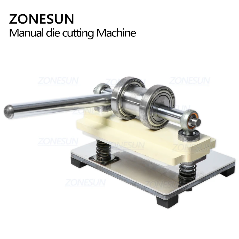 Zonesun ручное оборудование машина для резки кожи серьги ручной работы высечки прессовочная машина для пользовательских кликер высечки стального правила