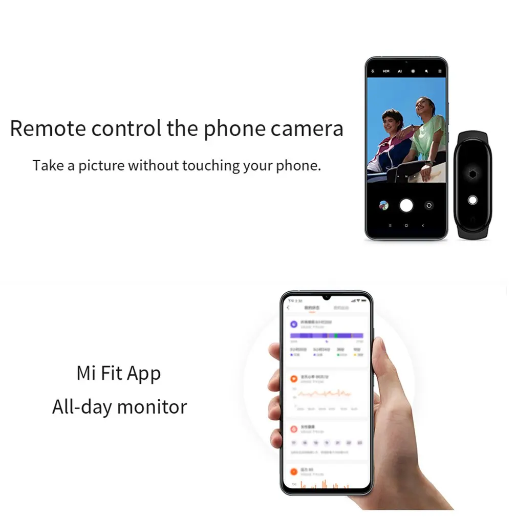 Смарт браслет Xiaomi Mi Band5 фитнес трекер с пульсом Bluetooth спортивный AMOLED экран band