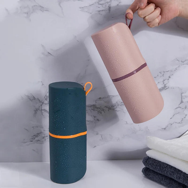 Travel Toothbrush Cup Portable Storage Box Trips Handy Bathroom Toothpaste Holder Organizer Plastic Washing Cup Bathroom 1 Travel Toothbrush Cup Portable Storage Box Trips Handy Bathroom Toothpaste Holder Organizer Plastic Washing Cup Bathroom 3