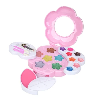 

Children Makeup Pretend Play Water-soluble Cosmetic Box Toy for kids girls birthdaty gifts 2020 - Colorful Flowers