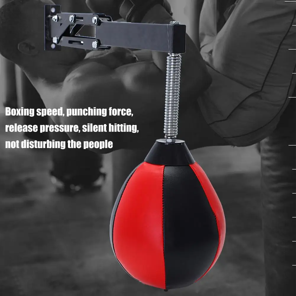 Boxing Speed Ball Fitness Speed Balls Pear Boxing Punching Speed Bag Wall Mount Height Adjustable Thai Reflex Balls For Fitness Equipment