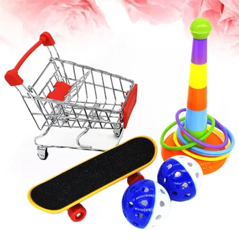 

1 Set Gnaw Training Toy Set Interactive Parrot Appliance Set Funny Bird Activity Toy Set Educational Parrot Playing Toy Set (Ran