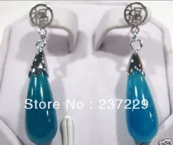 

Fashion natural blue JADE earrings