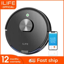 Ilife a10s robot vacuum cleane, lds navegação a laser, inteligente planejado wifi app controle remoto, desenhar área de limpeza no mapa