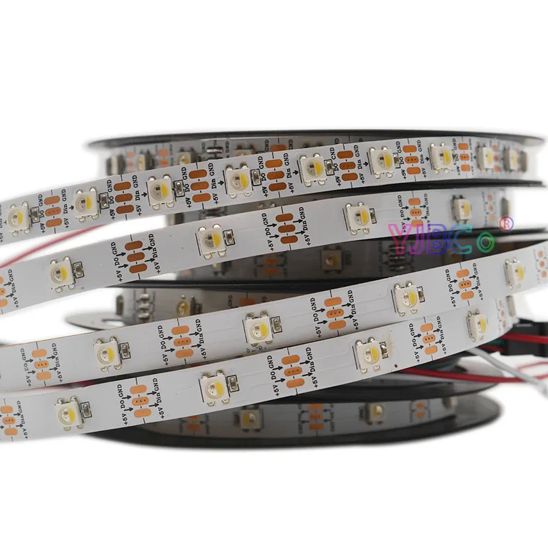 Светодиодная лента 1 М/4 м/5 м SK6812 pixles RGBNW RGBCW RGBWW DC5V 30/60/144 светодиодов/м