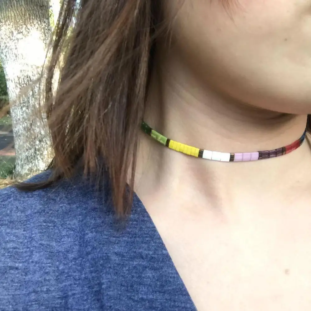 Модные звенья цепи bijoux Ожерелье из нержавеющей стали богемная жемчужная подвеска в стиле барокко ожерелье весна-слинг закрытие MATERA ожерелье - Окраска металла: 11