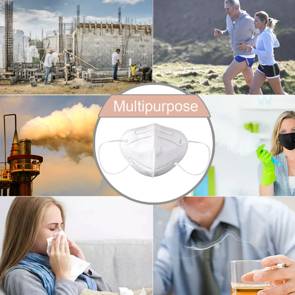

1PC Disposable Mask Anti-Dust KN95 95% Filtration Mouth Face Mask Anti Fog Filtration Cotton Anti-virus Mouth Masks Hot M5