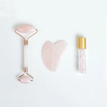 

10ml massage oil essential natural gems crystal roll on bottle,Traditional Chinese Face Massage Scraper Facial Plate Pink/Green