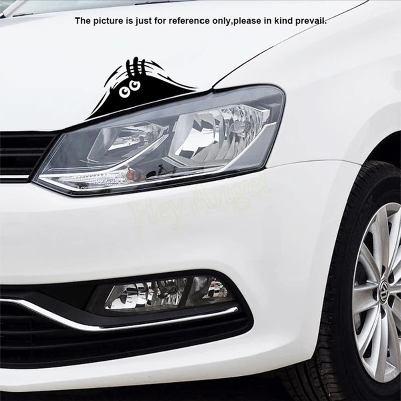 Car sticker funny 3D big eyes peek at monster for Citroen C-Quatre C-Triomphe Picasso C1 C2 C3 C4 C4L C5 Elysee/DS-serie | Автомобили и
