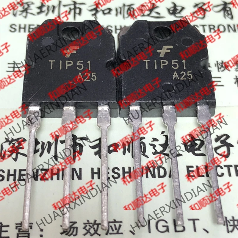 5 шт., новые оригинальные кнопки TIP51 TO-3P 250V 3A на