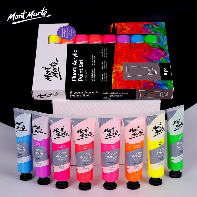 Metal Pearlescent Color Acrylic Paint Set 8Colors 18ml Hand-painted Wall Painting Creation Quick Dry Highly Shaped Acrylic Paint