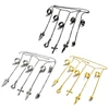 Adult Kids Kurapika Chains Bracelet Hunter Cosplay Cool Five Finger Rings Rapers Full-five Fingers Rings Fashion Jewelry 1