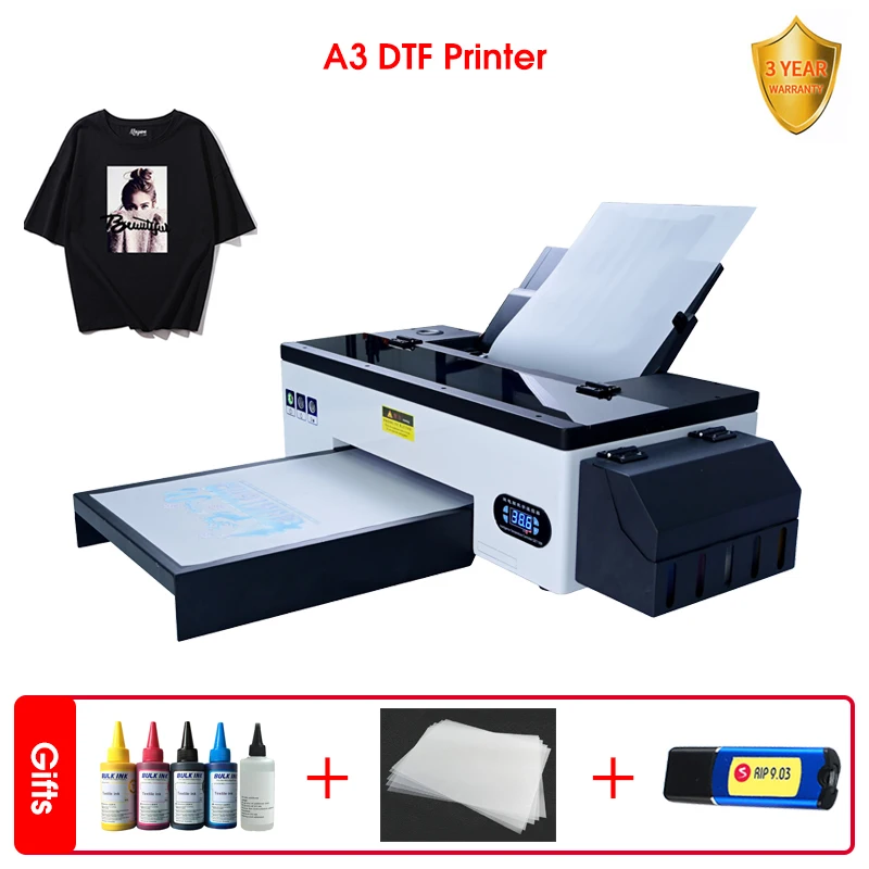 US $1.709.05 Procolored 2021 New Design A3 DTF Printer PET Film SoftwareDTF Inks Tshirt Printing Machine