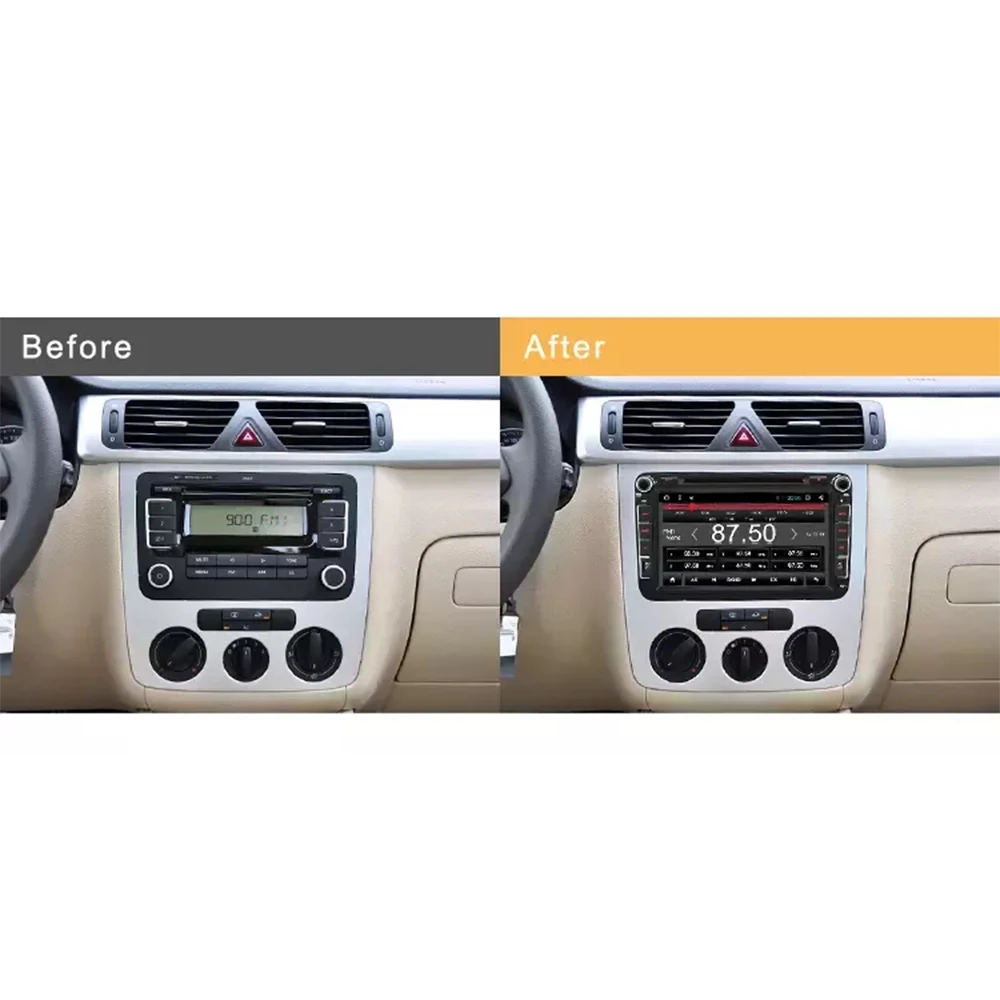 2 Din Android 7,1 автомобильный аудио dvd-плеер gps радио для VW GOLF 6 Polo Bora JETTA B6 PASSAT Tiguan; Skoda OCTAVIA 3g OBD 1+ 16 Гб