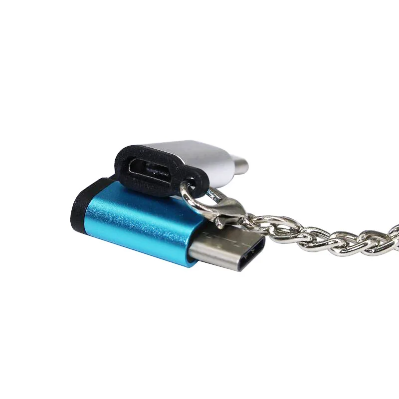 

Type-c revolution Android mother aluminium alloy connector Letv OTG connector with necklace c able Adapter