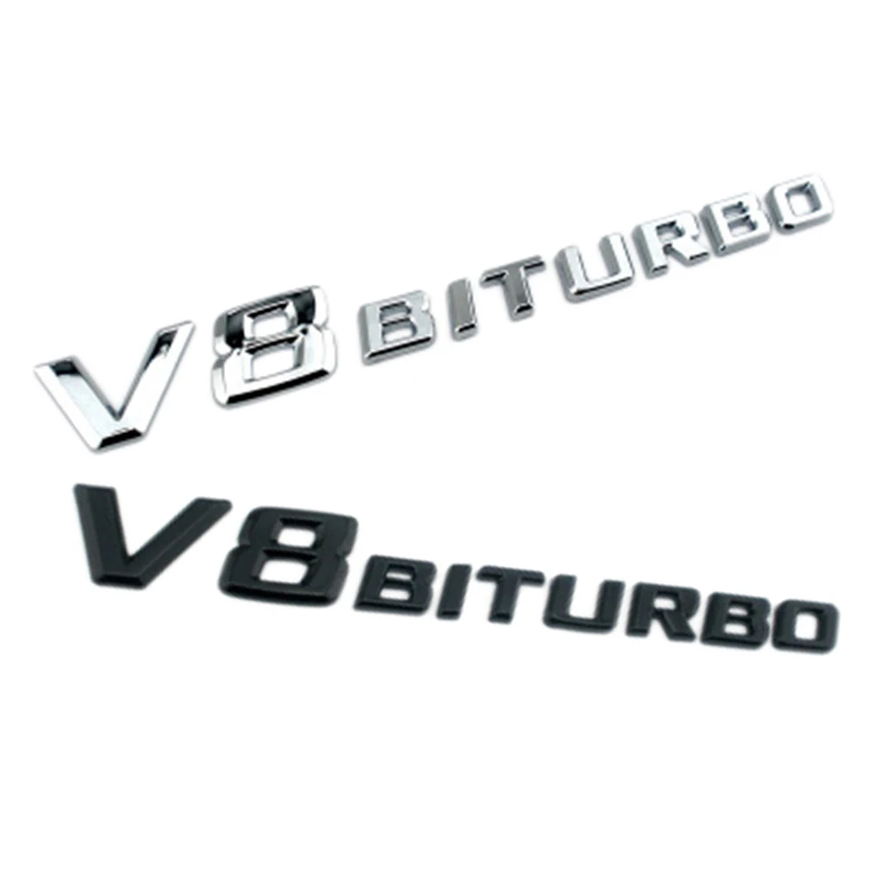 Автомобильная эмблема с логотипом автомобиля V8 BITURBO Elblem значок Подходит для Mercedes