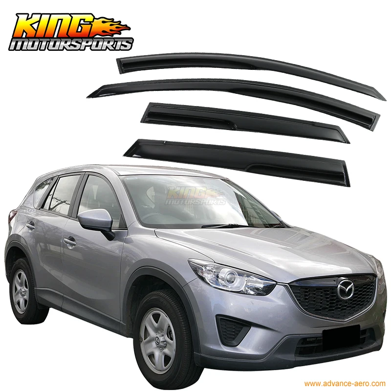 Подходит для 2013-2016 Mazda CX-5 CX5 дымчатый Муген стиль ветряные дефлекторы палка на